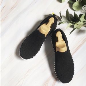Black Slip-On Women's Shoes